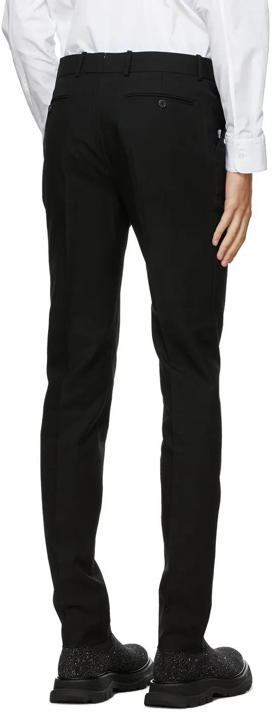 Alexander McQueen Black Classic 17cm Trousers