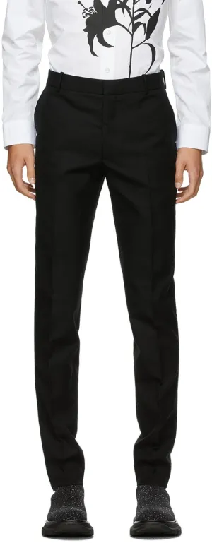 Alexander McQueen Black Classic 17cm Trousers