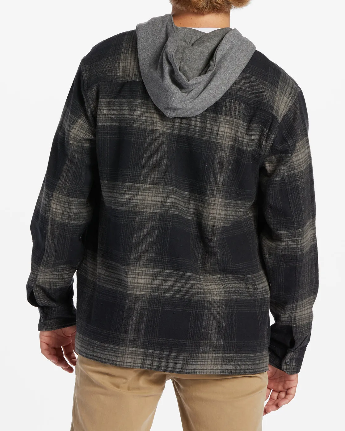 Baja Hooded Flannel Shirt - Black