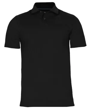 Black - Princeton - Stretch deluxe cutaway polo