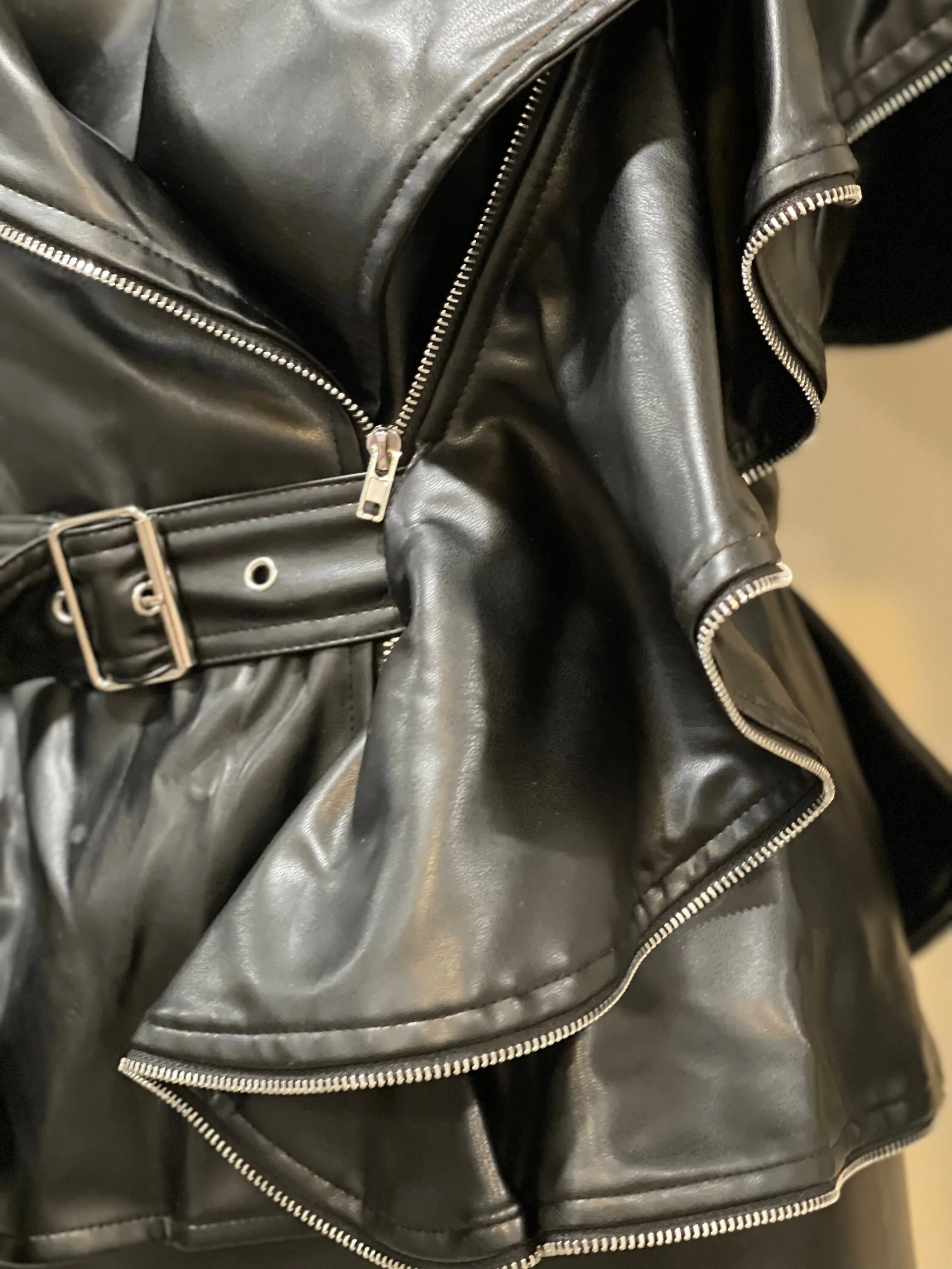 Black Vegan Leather Jacket