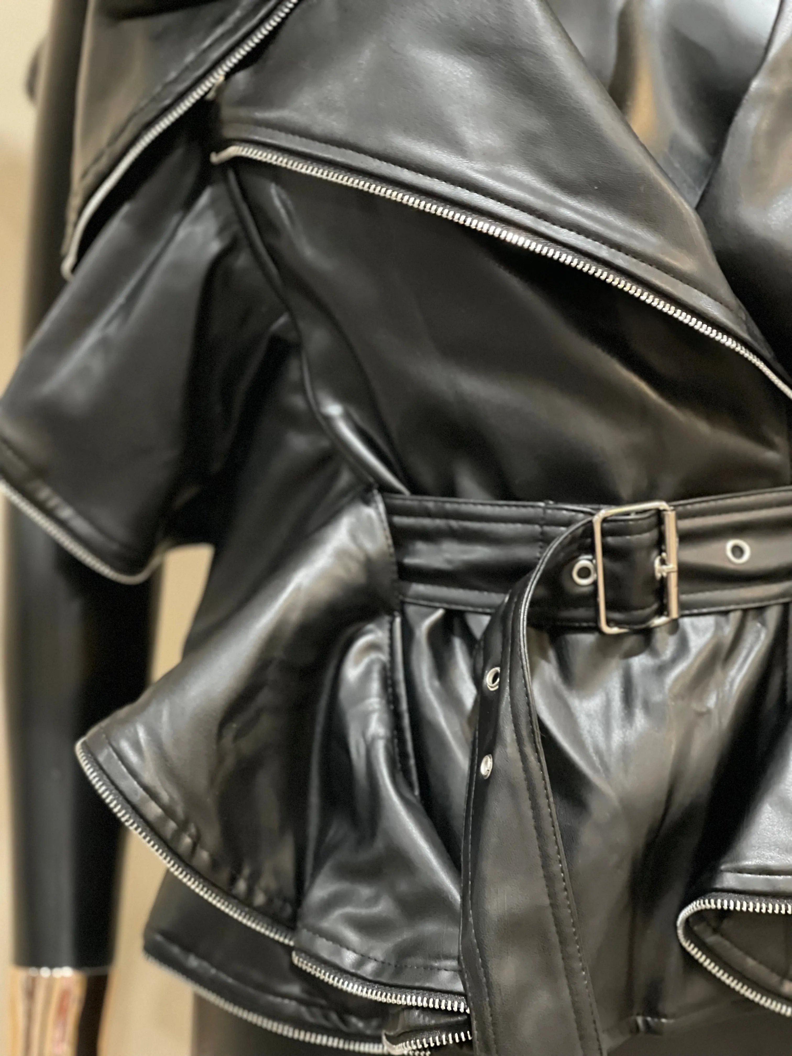 Black Vegan Leather Jacket