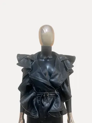 Black Vegan Leather Jacket