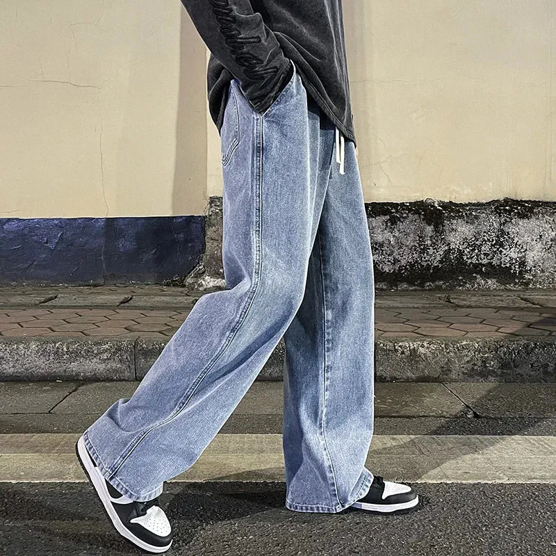 Classic Straight Baggy Wide Leg Trousers