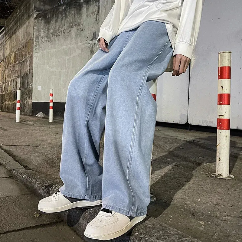 Classic Straight Baggy Wide Leg Trousers