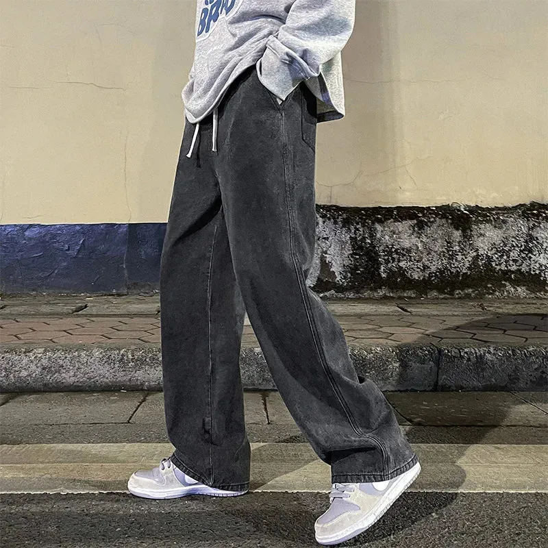 Classic Straight Baggy Wide Leg Trousers