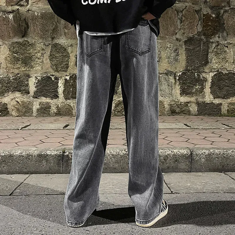 Classic Straight Baggy Wide Leg Trousers