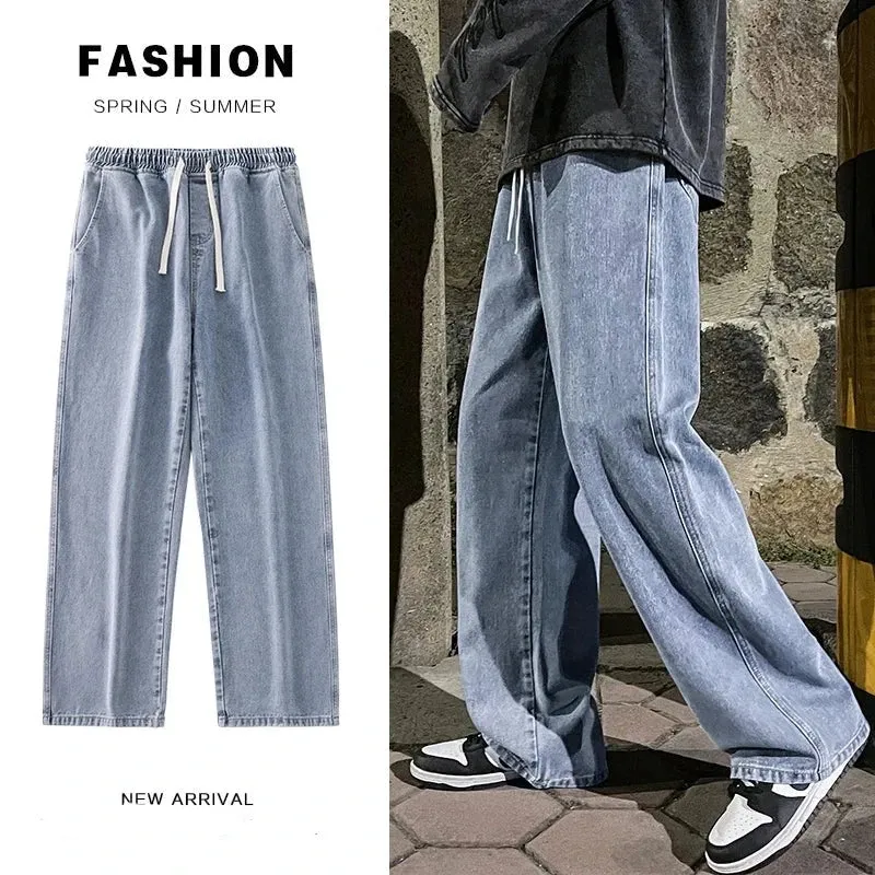 Classic Straight Baggy Wide Leg Trousers