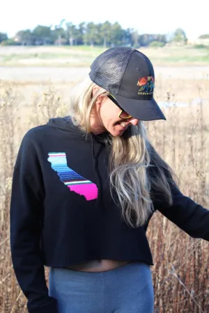 Crop Hoodie with Serape State - Choose Your State