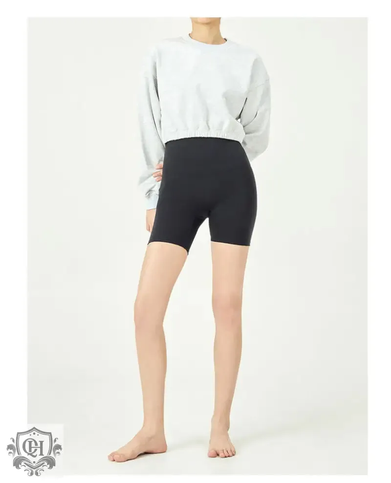 Cropped Round Neck Sweater