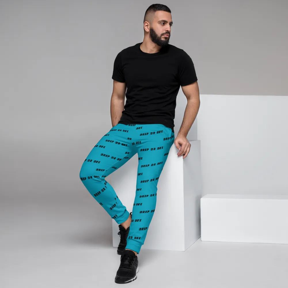 CRXWN | Drip or Dye | Racer Season 1 Unisex Jogger Racing Stripes Sweatpant Zoom Sky Blue