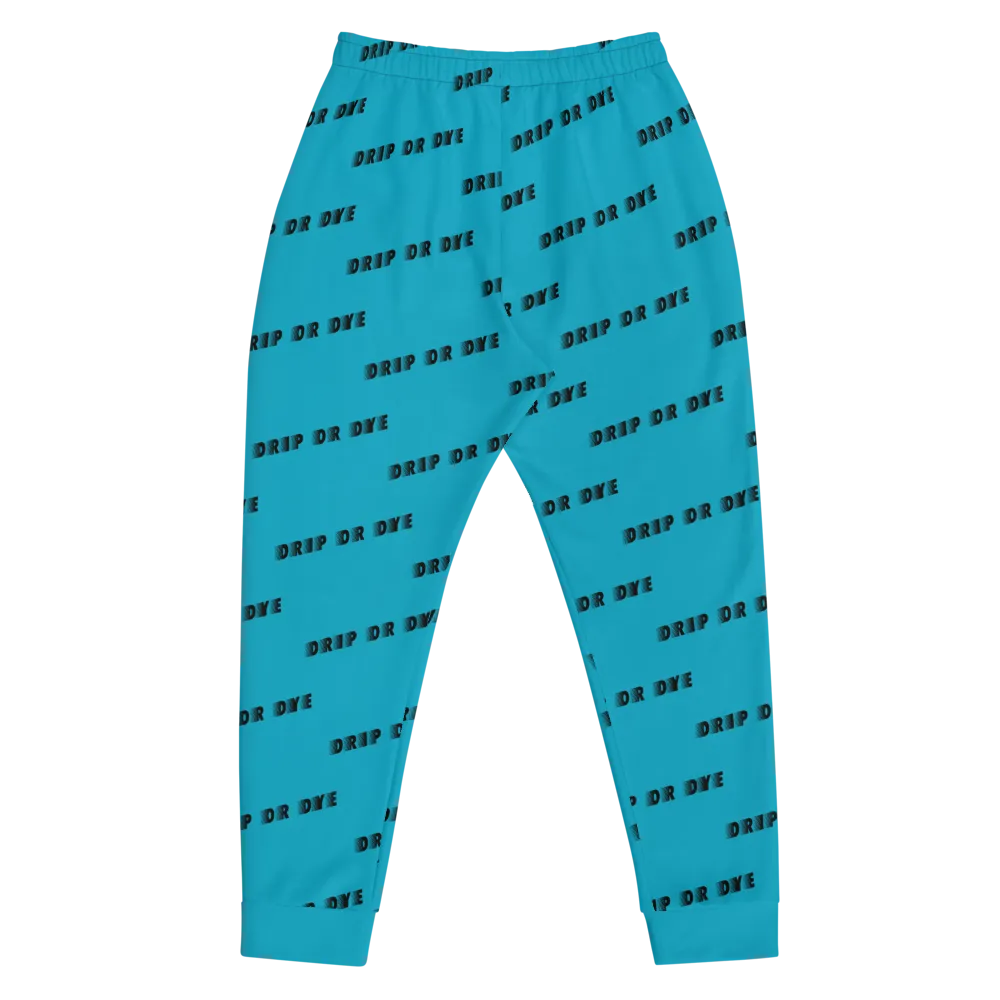 CRXWN | Drip or Dye | Racer Season 1 Unisex Jogger Racing Stripes Sweatpant Zoom Sky Blue