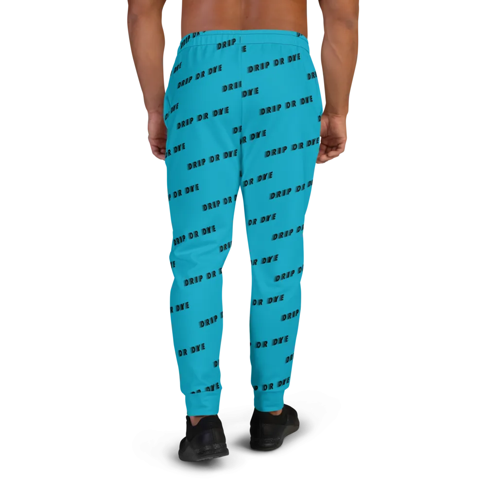 CRXWN | Drip or Dye | Racer Season 1 Unisex Jogger Racing Stripes Sweatpant Zoom Sky Blue