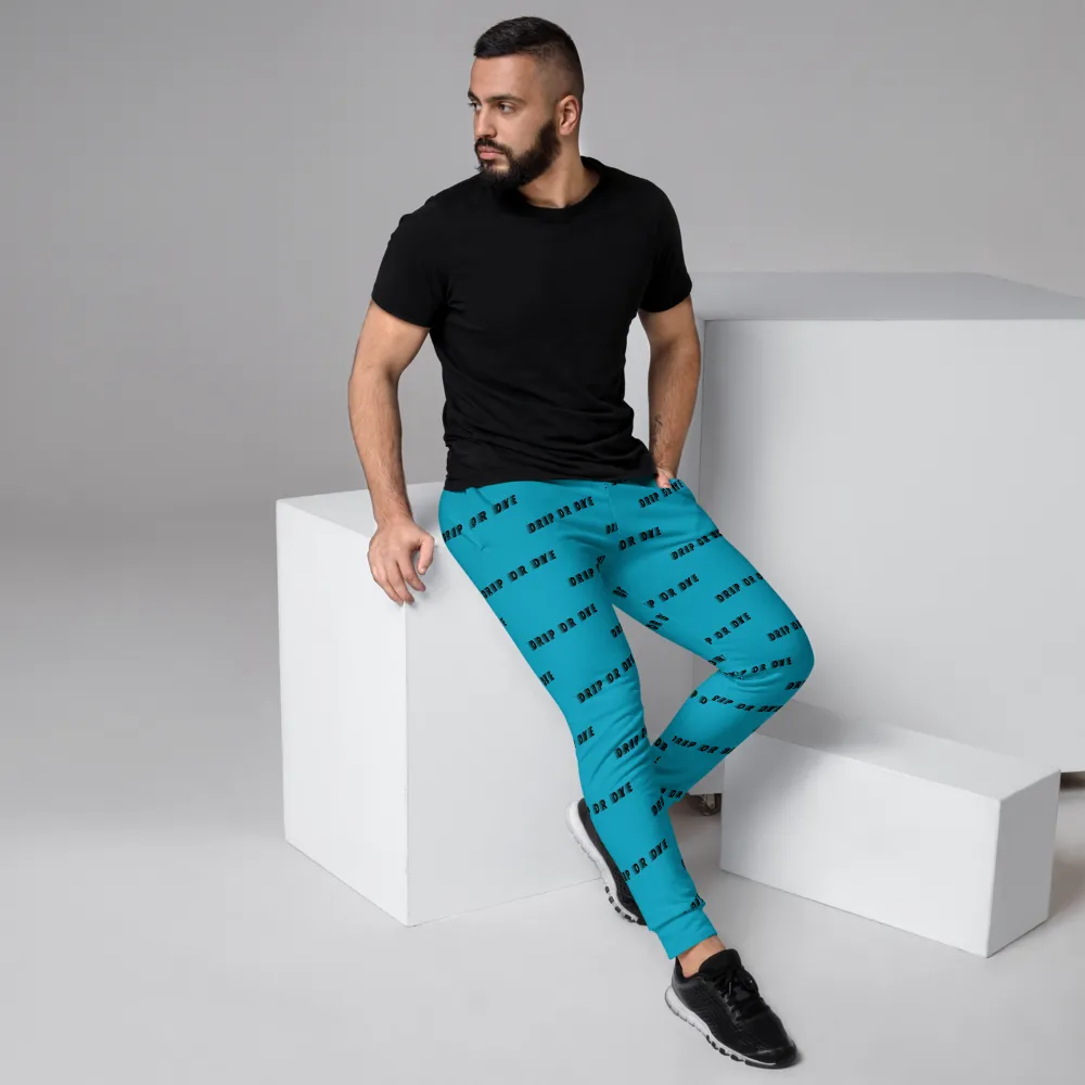 CRXWN | Drip or Dye | Racer Season 1 Unisex Jogger Racing Stripes Sweatpant Zoom Sky Blue