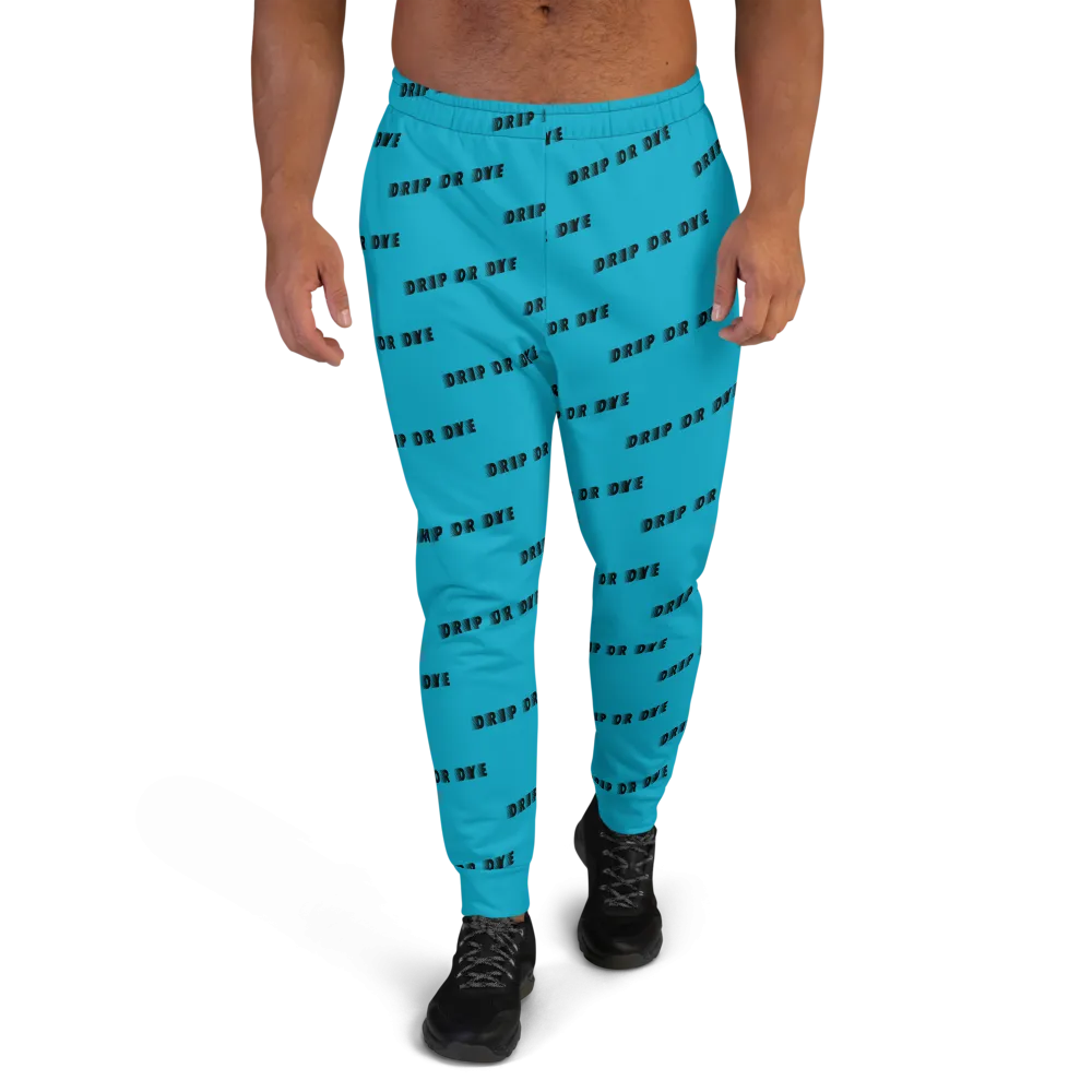 CRXWN | Drip or Dye | Racer Season 1 Unisex Jogger Racing Stripes Sweatpant Zoom Sky Blue