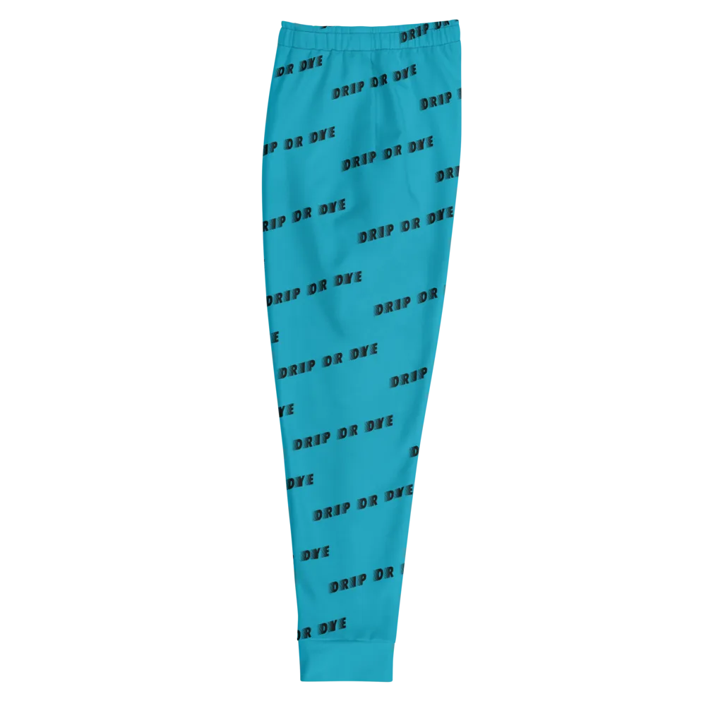 CRXWN | Drip or Dye | Racer Season 1 Unisex Jogger Racing Stripes Sweatpant Zoom Sky Blue