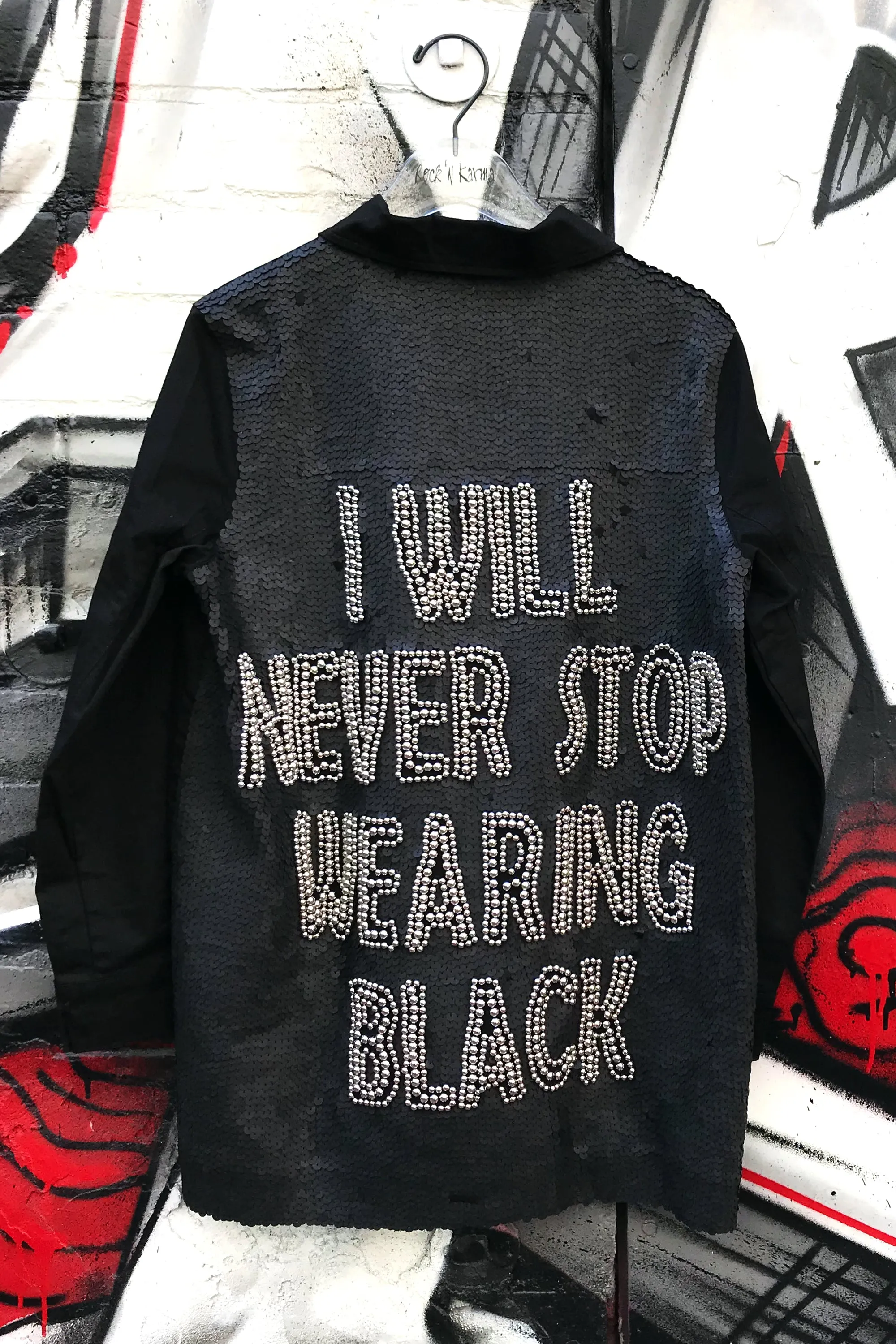 CT3041 I Will Never Stop Wearing Black Studs