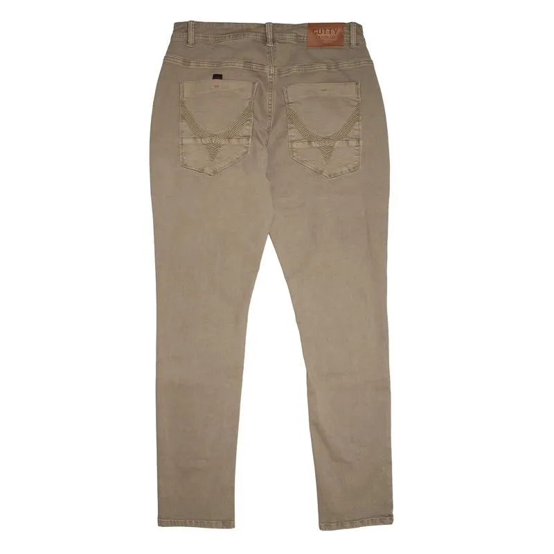 Cutty Sadie Mens Jeans - Taupe