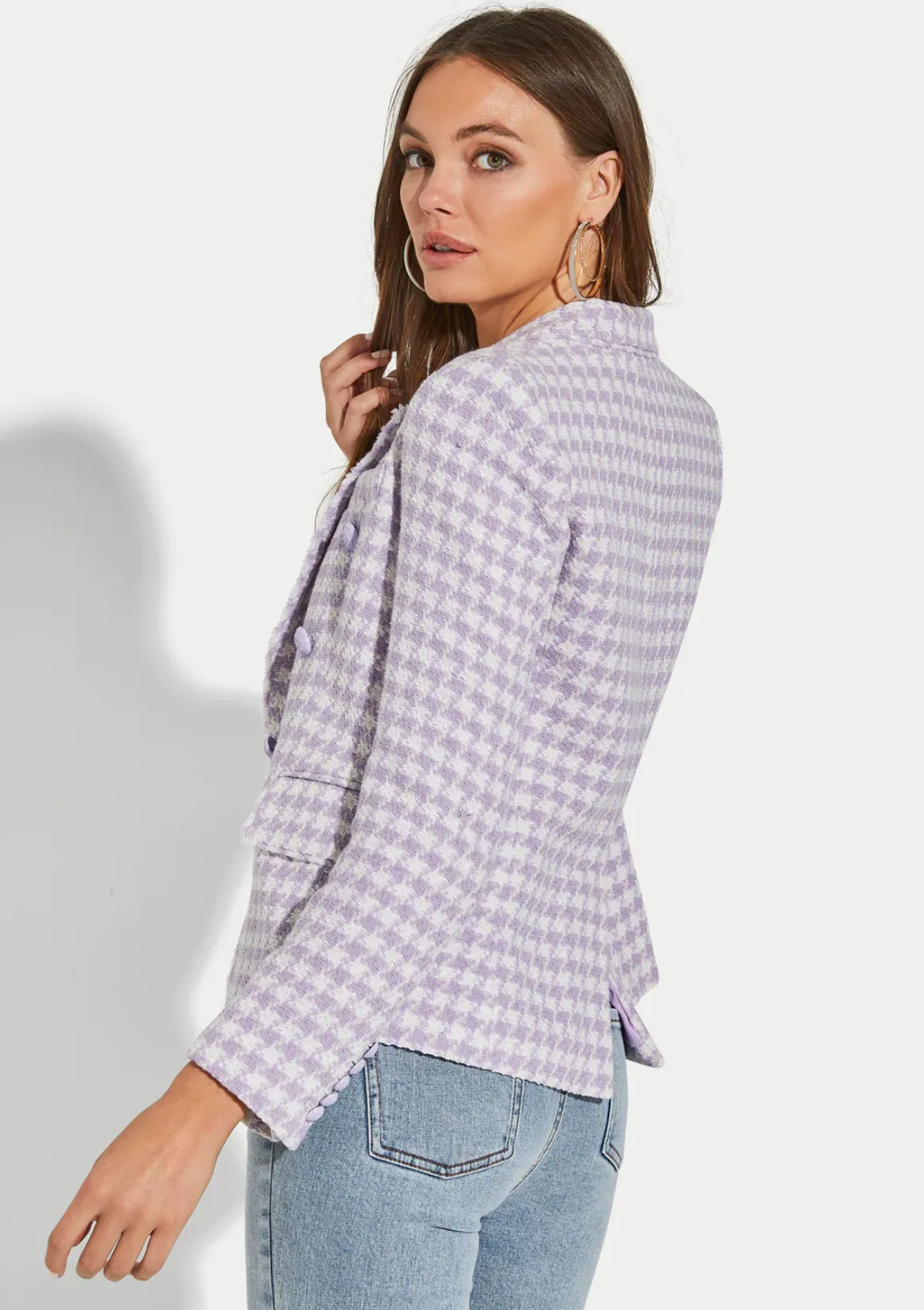 Eliza Blazer - Lavender Cream