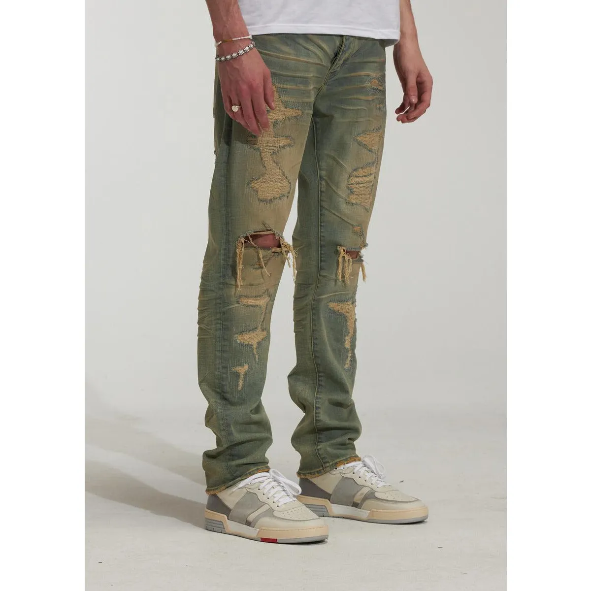 Embellish Criss Ripped Indigo Denim Jeans (EMBSPR223-115)