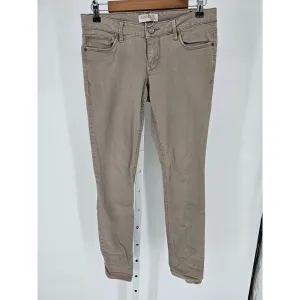 Express Womens Sz 4 Low Rise Skinny Jeans Taupe Beige Gray
