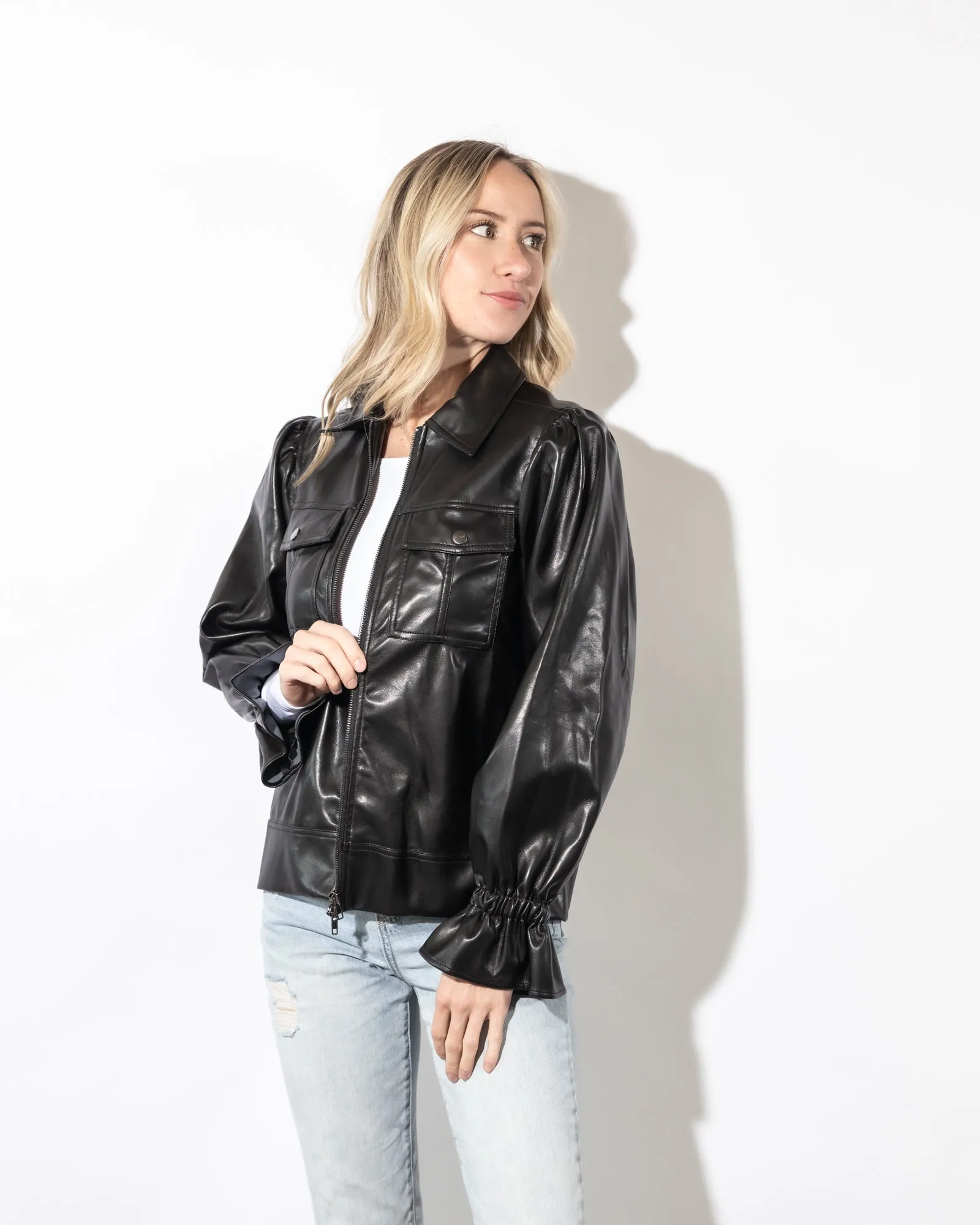 Faye Black Leather Jacket