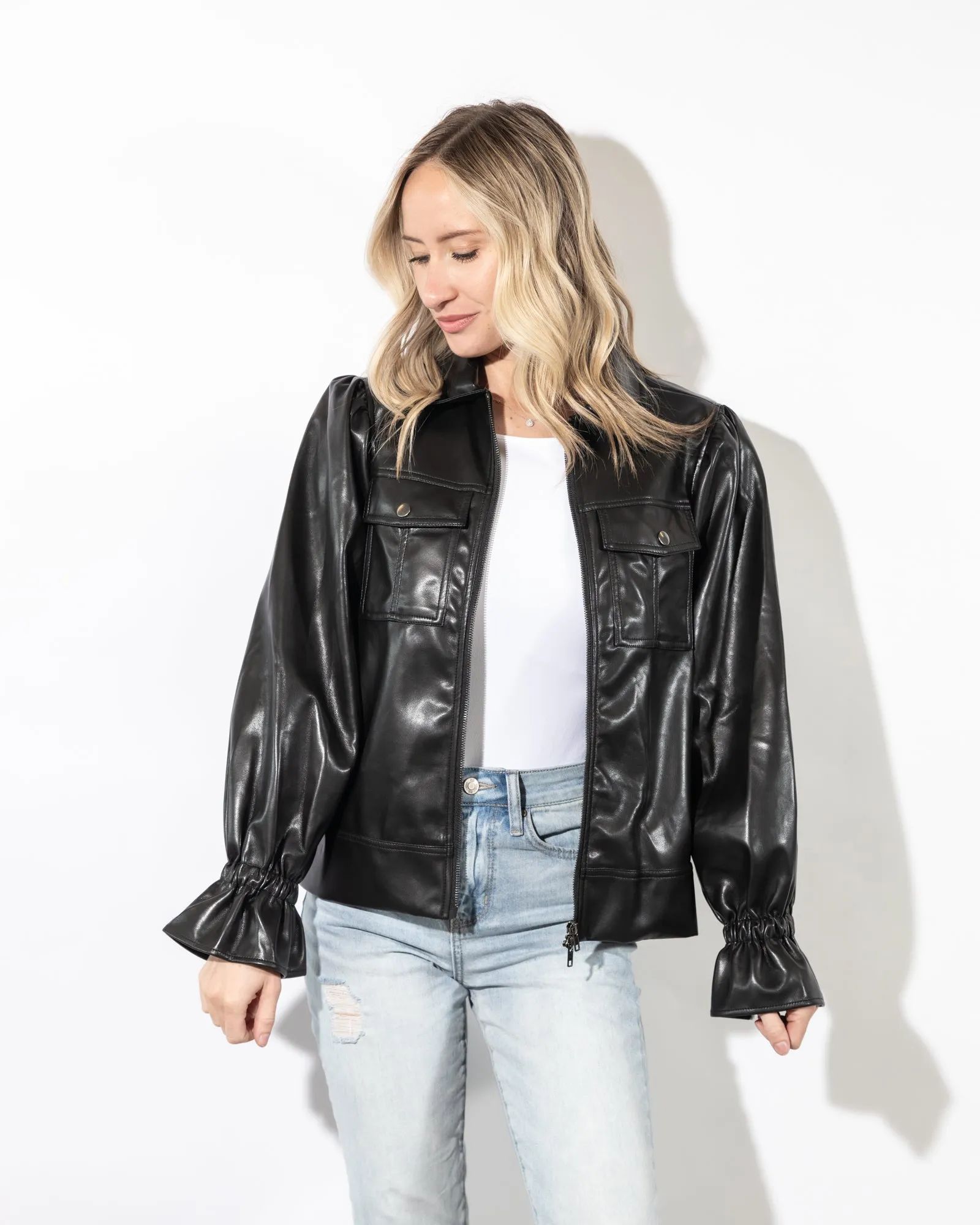 Faye Black Leather Jacket