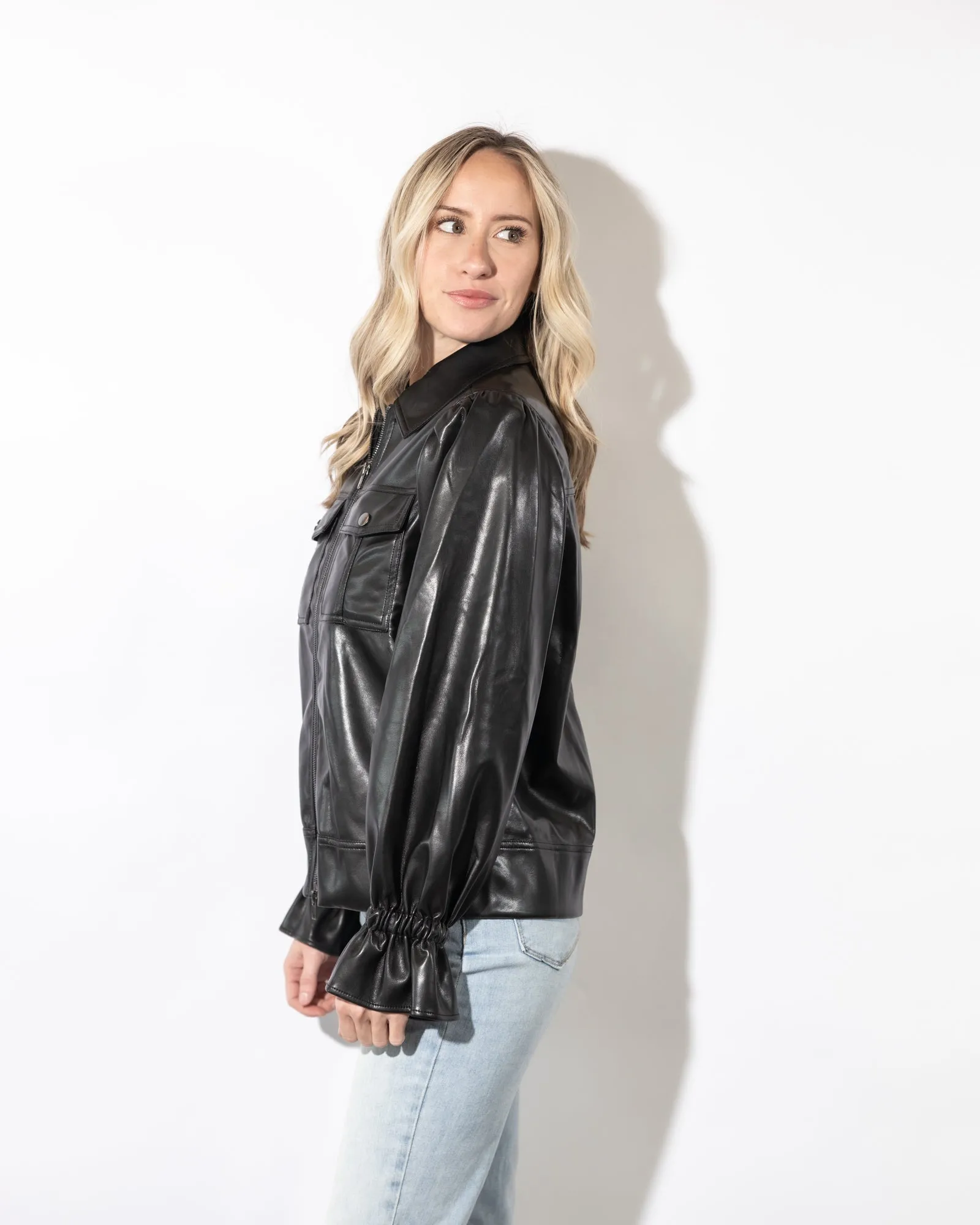 Faye Black Leather Jacket