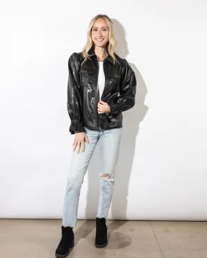Faye Black Leather Jacket
