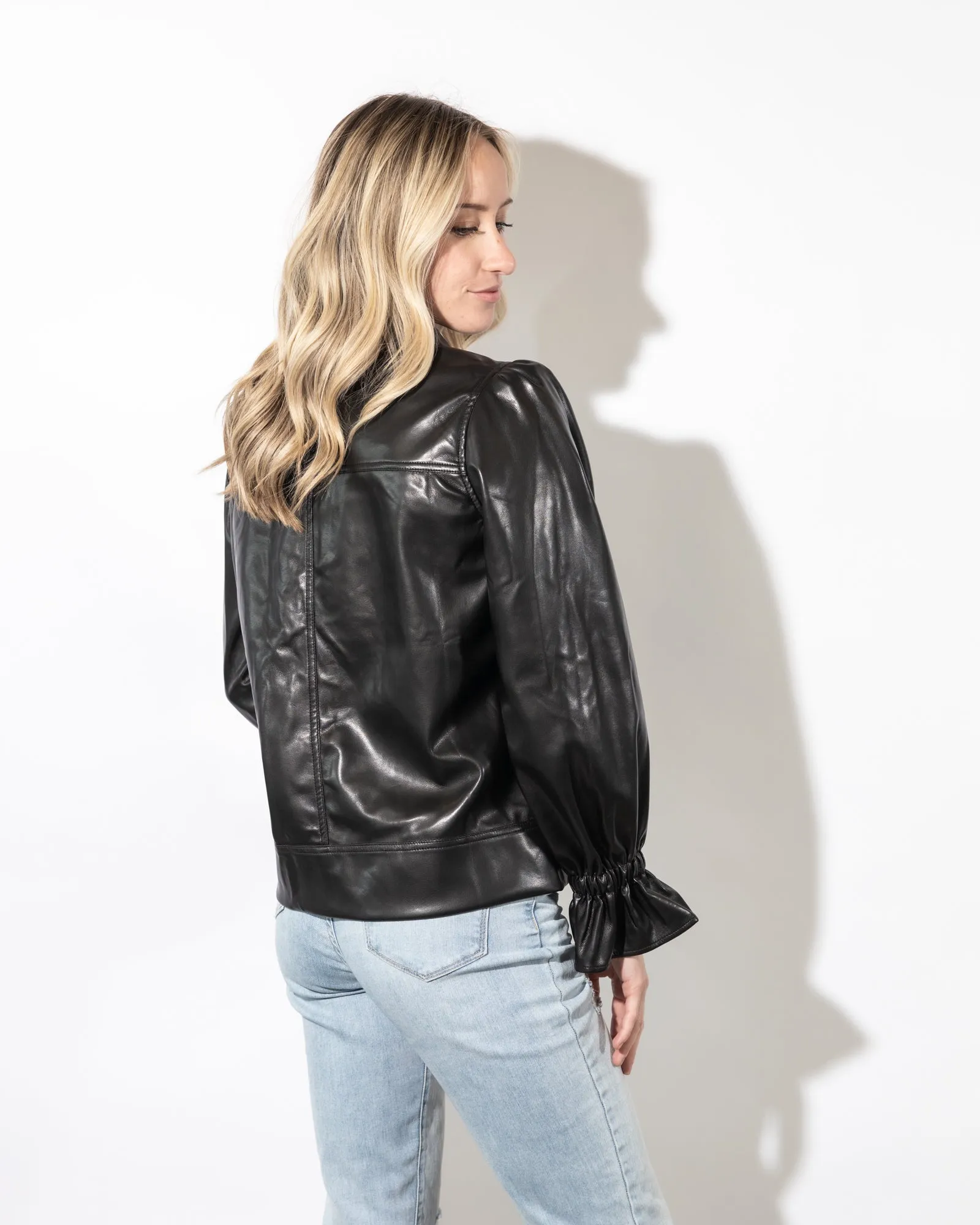 Faye Black Leather Jacket