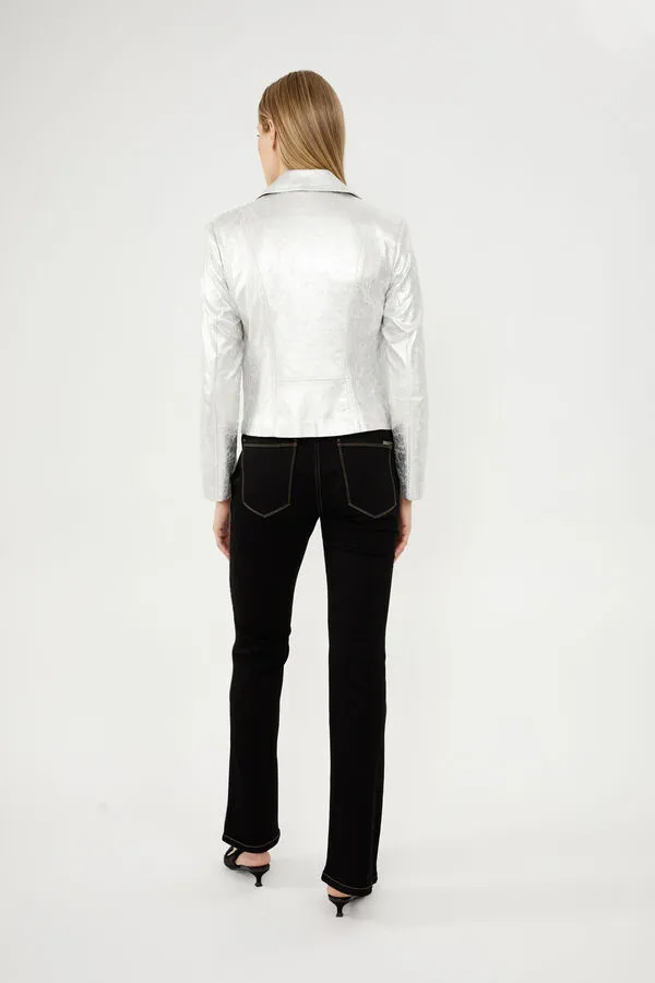 Frank Lyman - Silver Moto Jacket - 244672