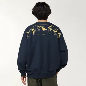 【FW24 秋冬・新品】Chums Men's Oversized Large Jump Rope Crew Top CH00-1468 FW24 長袖衛衣 男裝 M'S