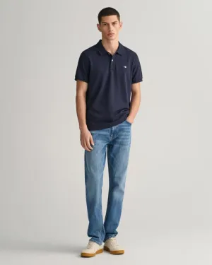 Gant Apparel Mens REGULAR GANT JEANS 971/MID BLUE WORN IN
