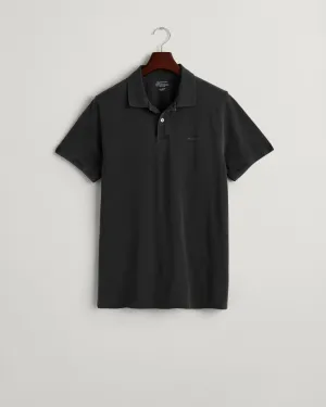 GANT - Sunfaded Pique SS Rugger, Black Polo