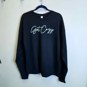 Get Cozy Graphic Crewneck Sweatshirt - Size Large