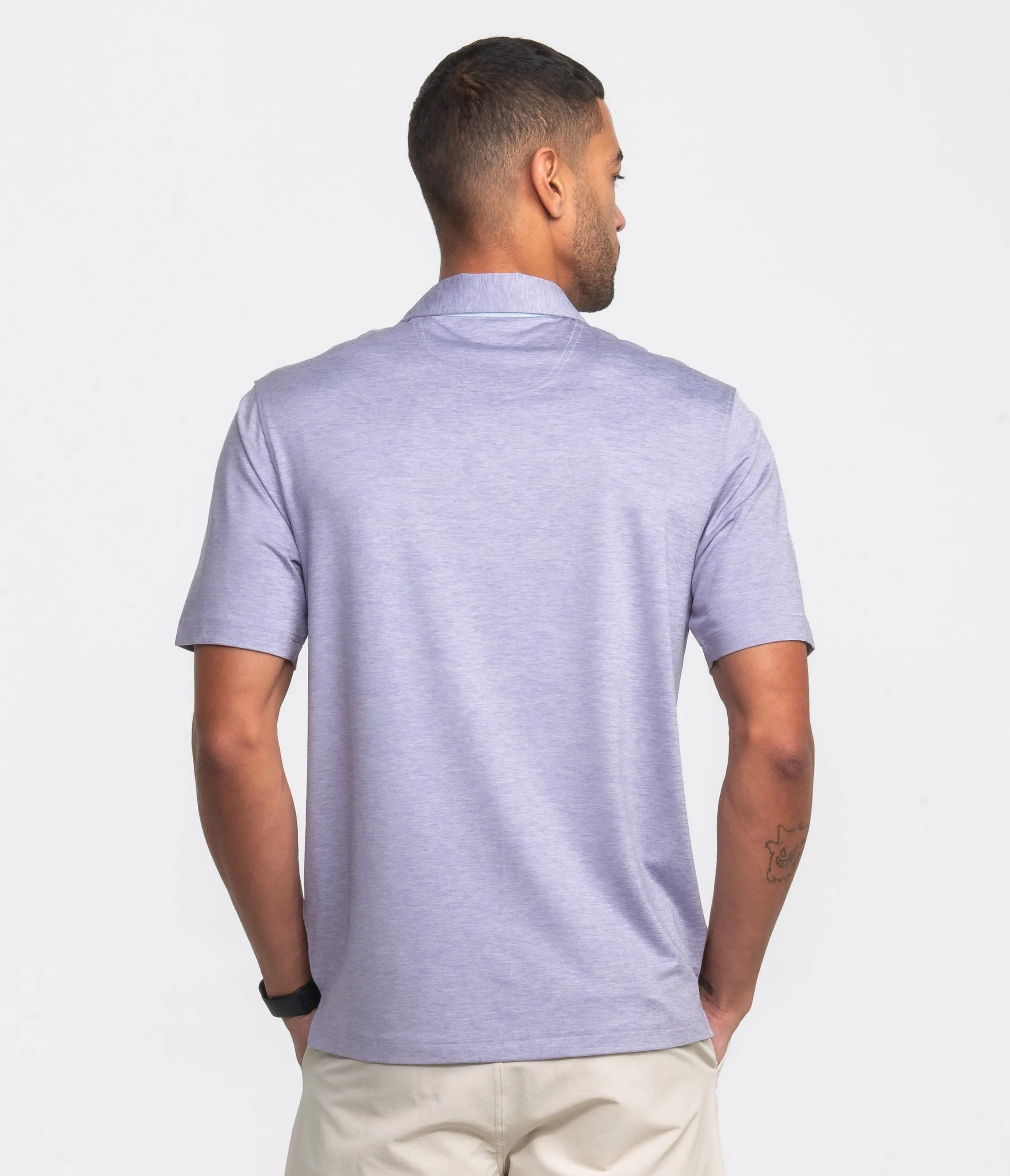 Grayton Heather Polo - Heather Lavender