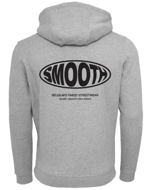 Grey Hoodie / Oval Black Front Back Women