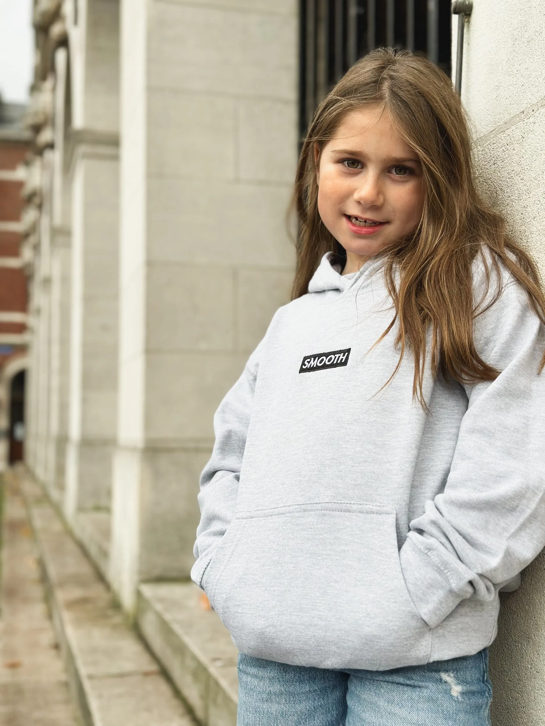 Grey Kids Hoodie / Black Box Girls