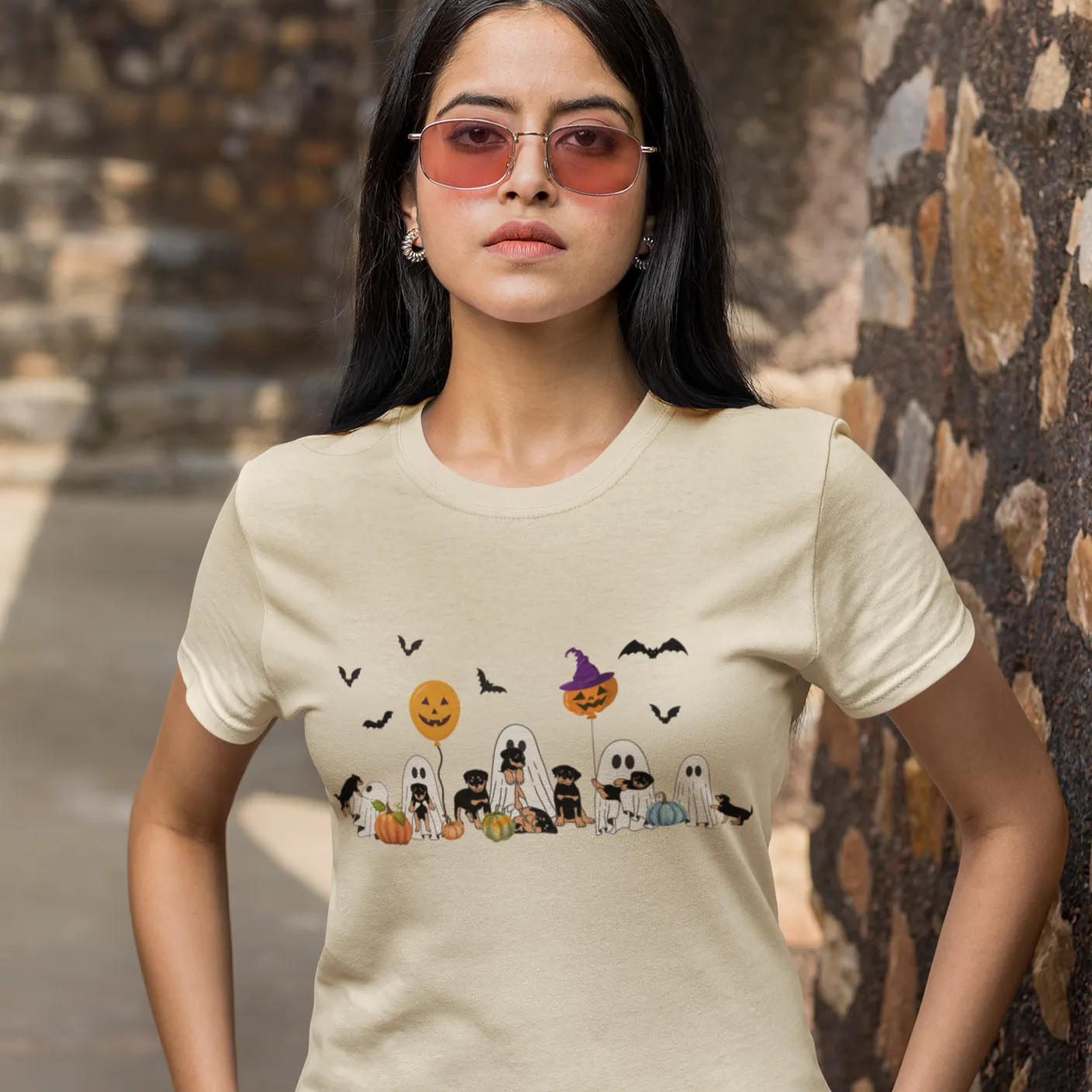 Halloween shirt, Halloween Sweater, Happy Halloween, Retro Spooky Season, Ghost shirt,Halloween Dog shirt,Ghost Dog Shirt, Momster Shirt