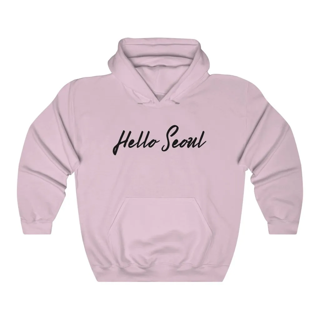 Hello Seoul Hoodie - Trendy Winter Kpop Hoodies Kpop Fashion - Kpop Hooded Sweater