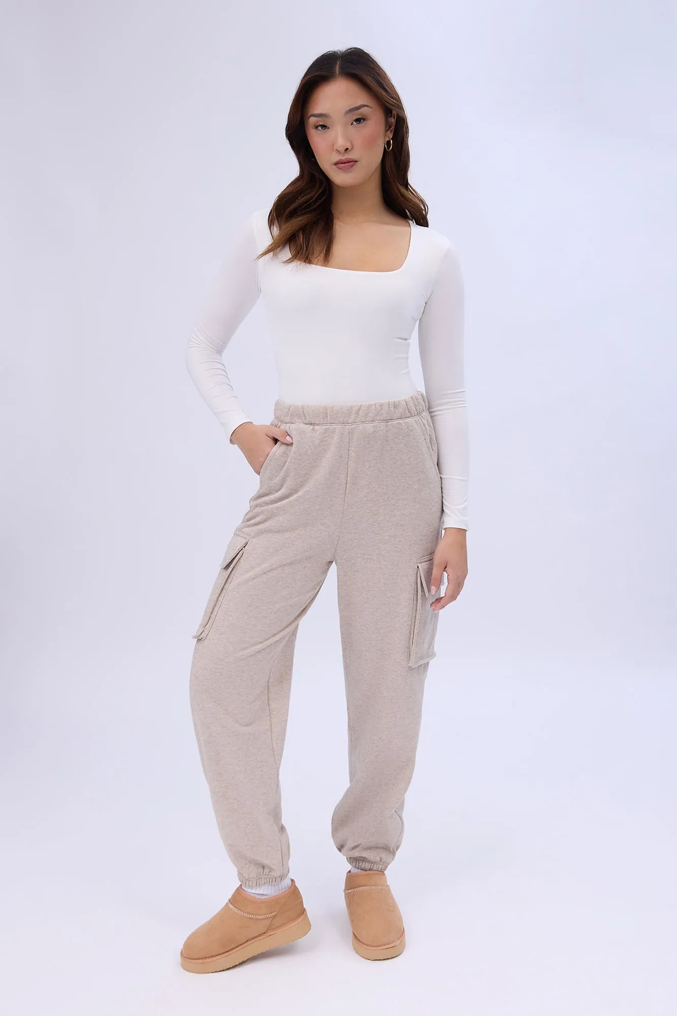 High Rise Baggy Cargo Jogger