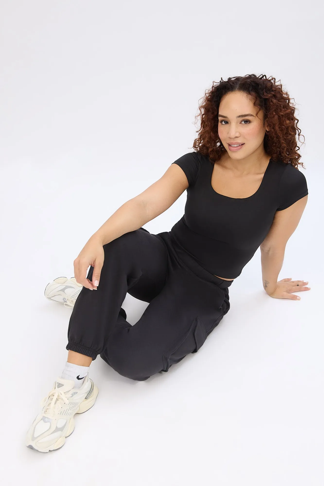 High Rise Baggy Cargo Jogger