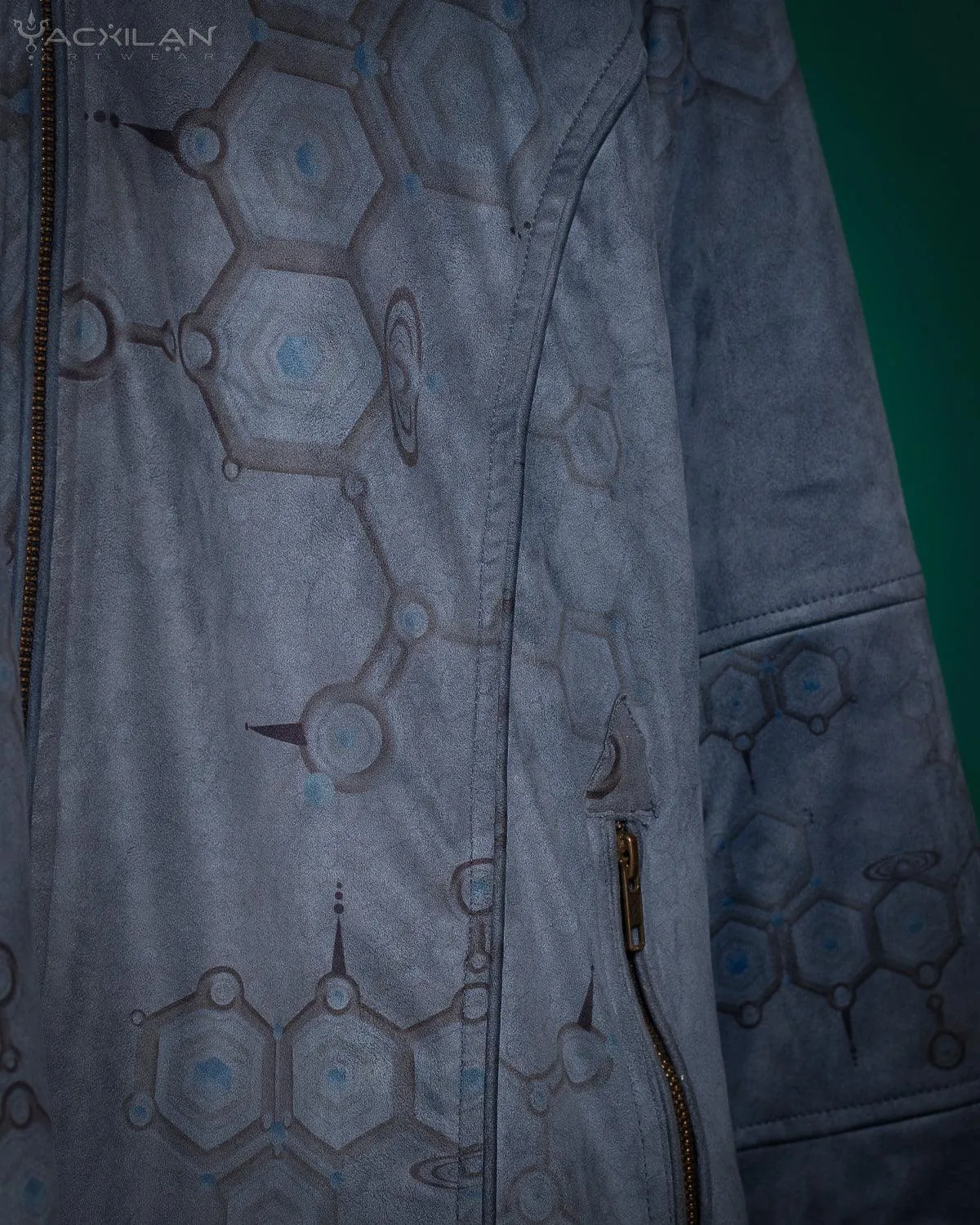 Jacket Men / Fake Leather Swede - BLUE LSDNA