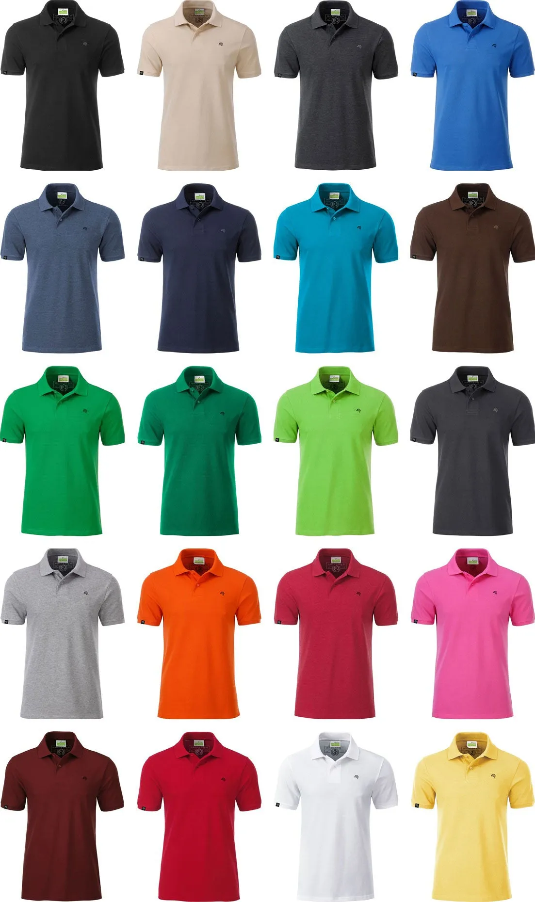 JAN 8010 ― Herren Bio-Baumwolle Polo Shirt - Royal Blau