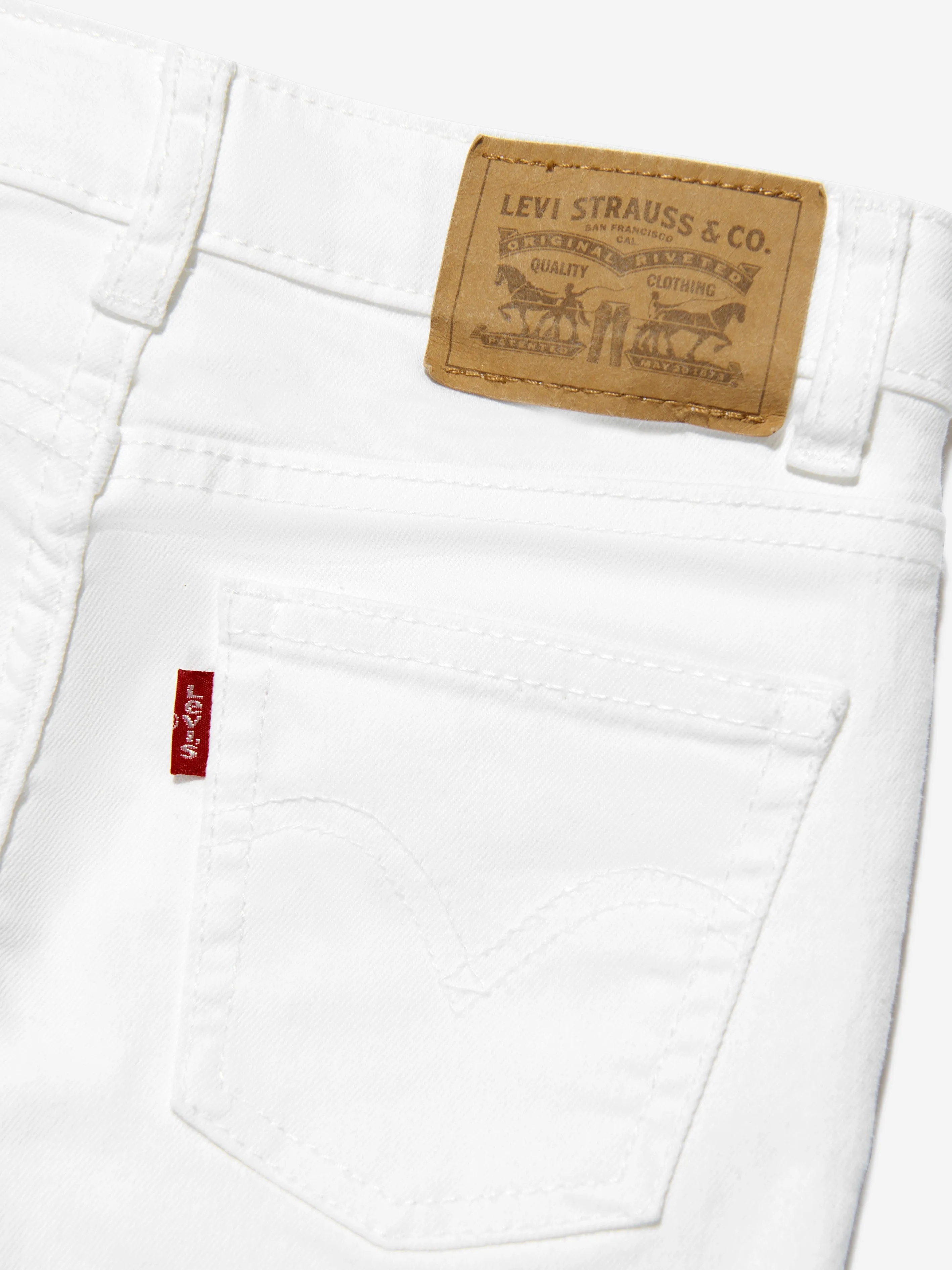 Levi's Wear Girls Wide Leg Jeans in White