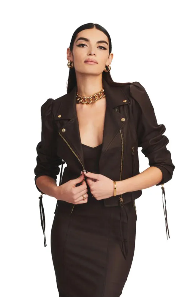 Lo Jacket in Coated Brown