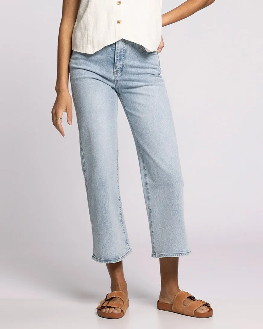 Luca High Rise Wide Leg Jeans - Light Wash