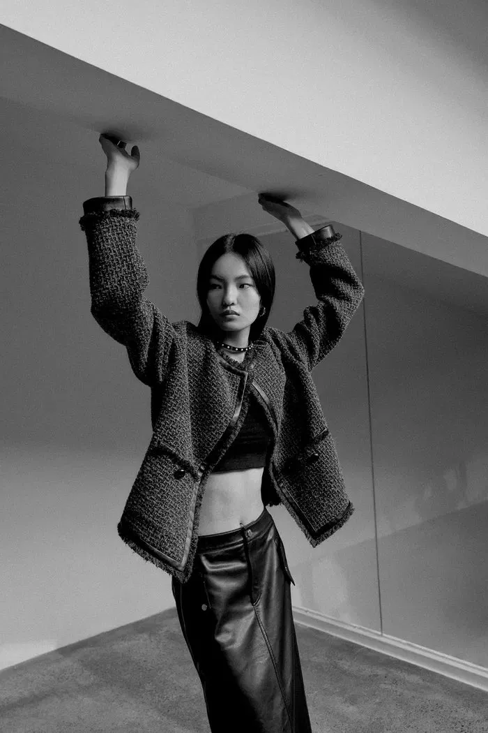 Lucia Jacket in Wool Blend Tweed