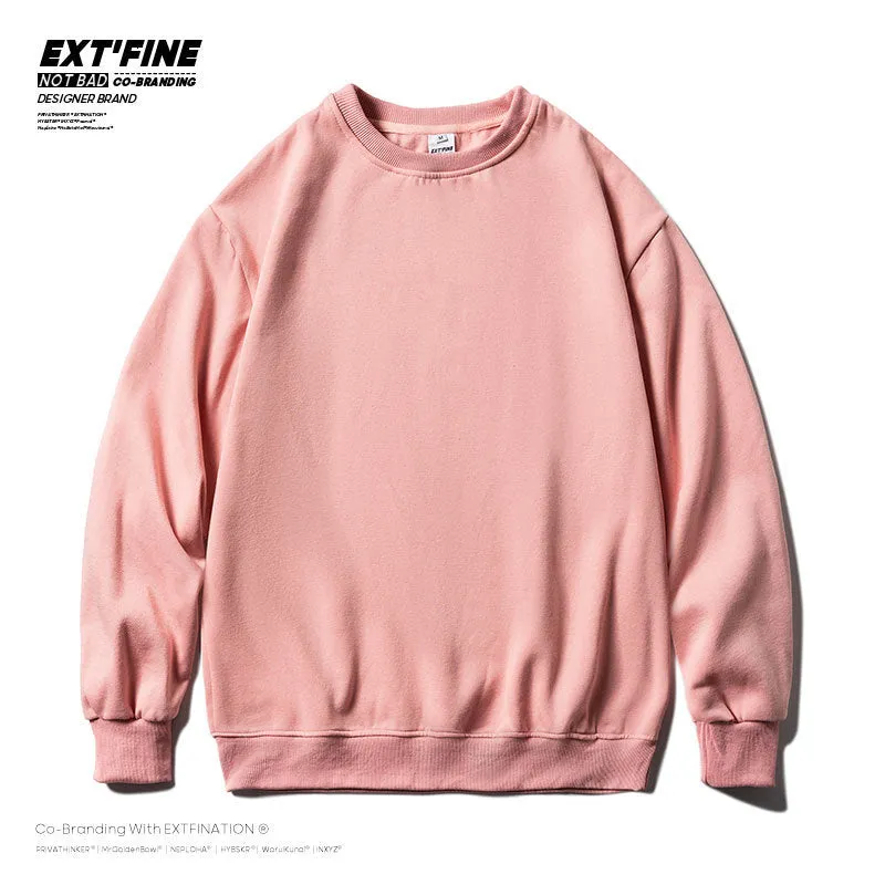 Men Solid Color  Sweatshirts Male Oversized Hoodies Streetwear