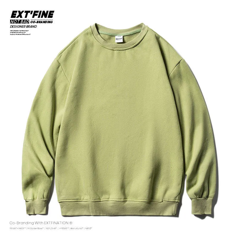 Men Solid Color  Sweatshirts Male Oversized Hoodies Streetwear